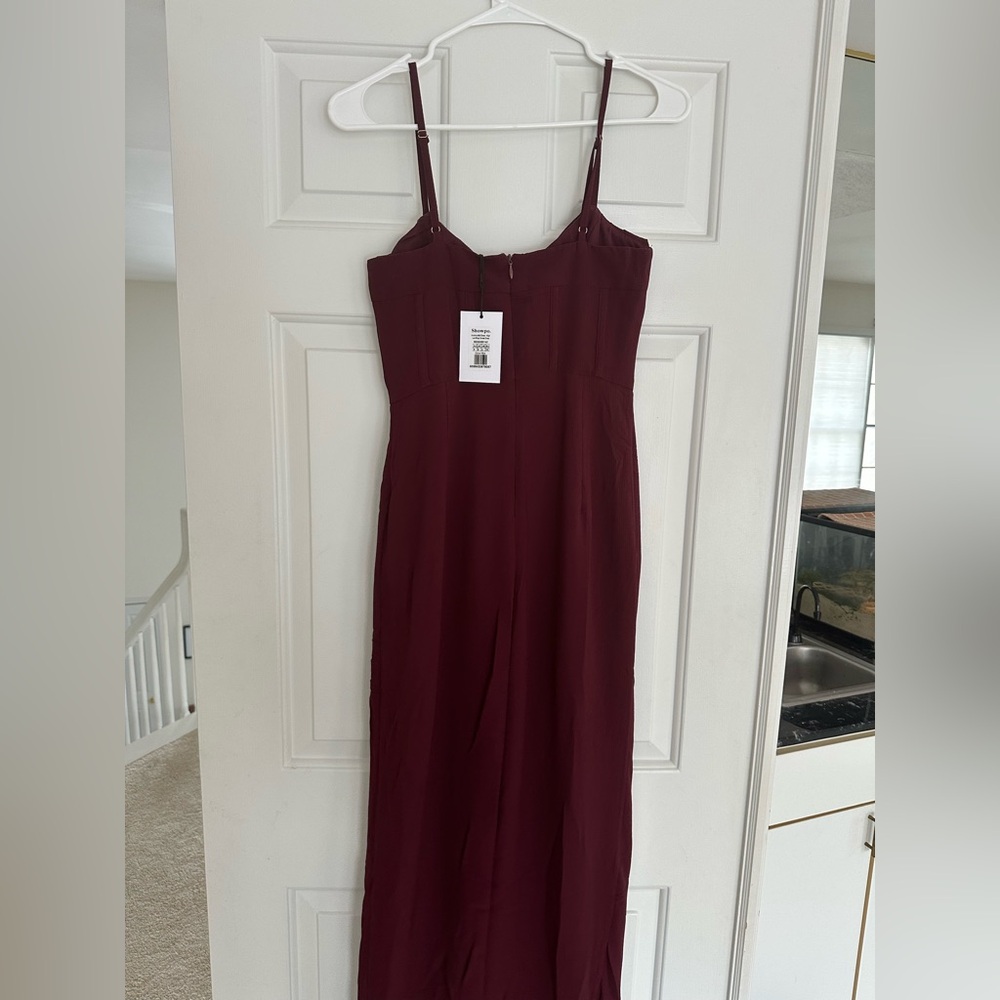 Showpo Asymmetrical Burgundy Dress - Picture 5 of 5
